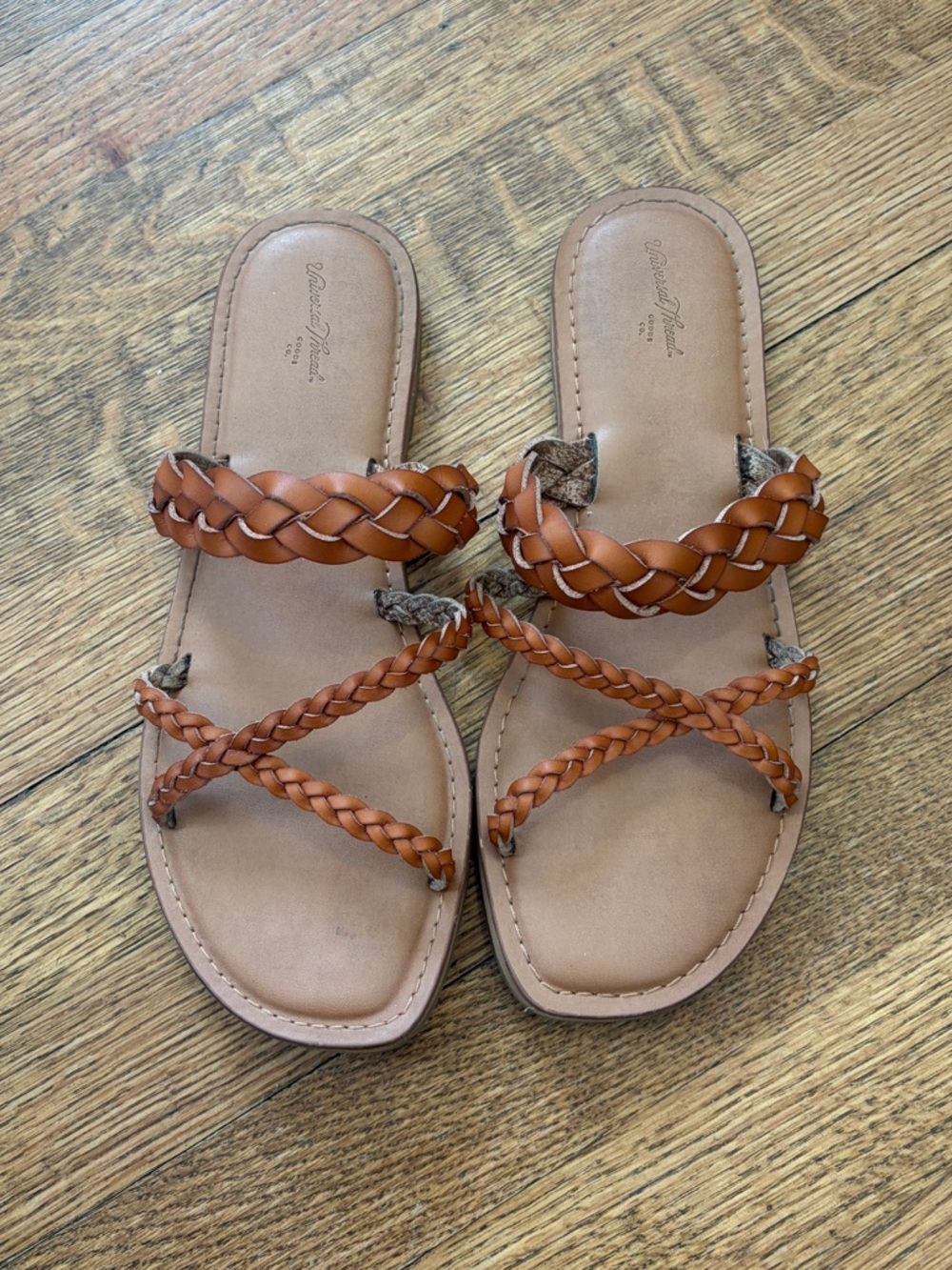 Universal Thread Braided Brown Sandals